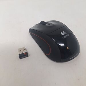 Logitech M505 Black Red Laser Wireless Mouse USB Dongle Unifying Receiver Tested